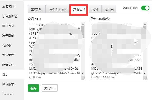 宝塔面板2个不同域名和网站，显示了一个网站的内容