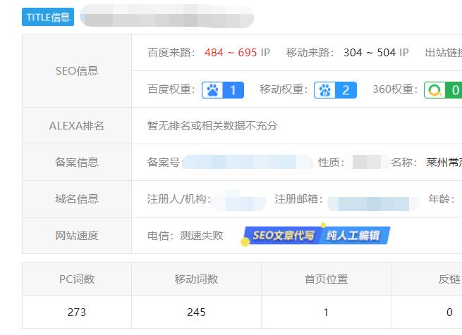 网站盈利、网站SEO两个案例分析