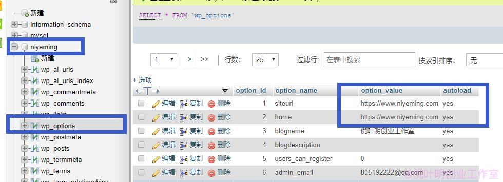 wordpress网站更换域名