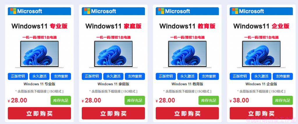 网络猎金99招48招：不起眼但却很赚钱的虚拟商品：windows激活码